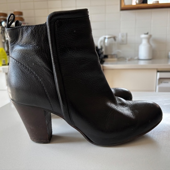 Filippa K Black Leather Ankle Boots - Picture 2 of 5